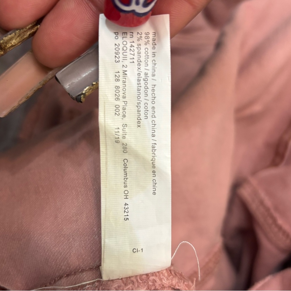 Boyfriend Cropped Denim Jacket | Pink | Size 20 - Picture 6 of 6